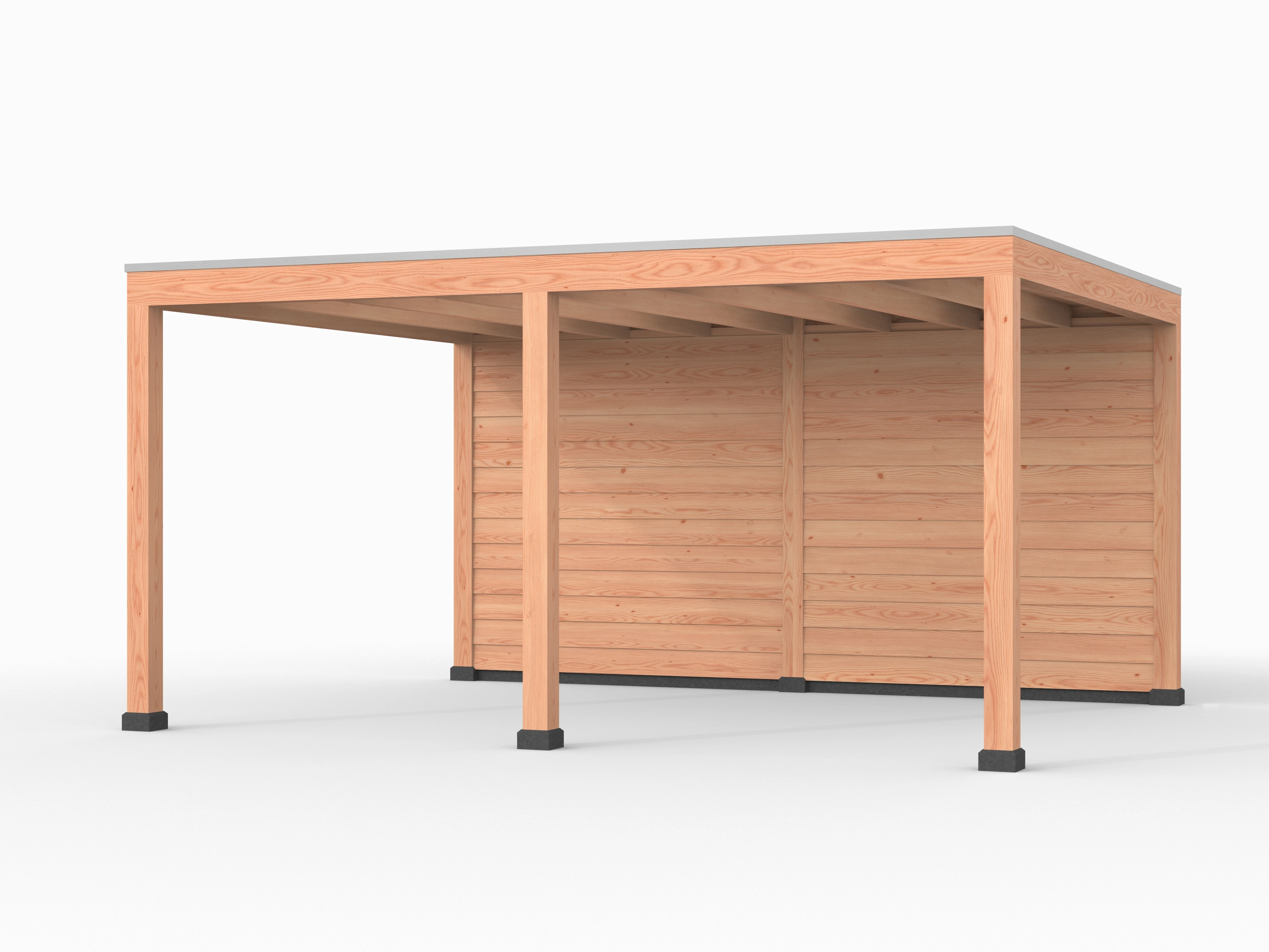 Douglas overkapping, 500 x 400, met achterwand, Westwood Elegant - Afbeelding 1